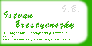 istvan brestyenszky business card